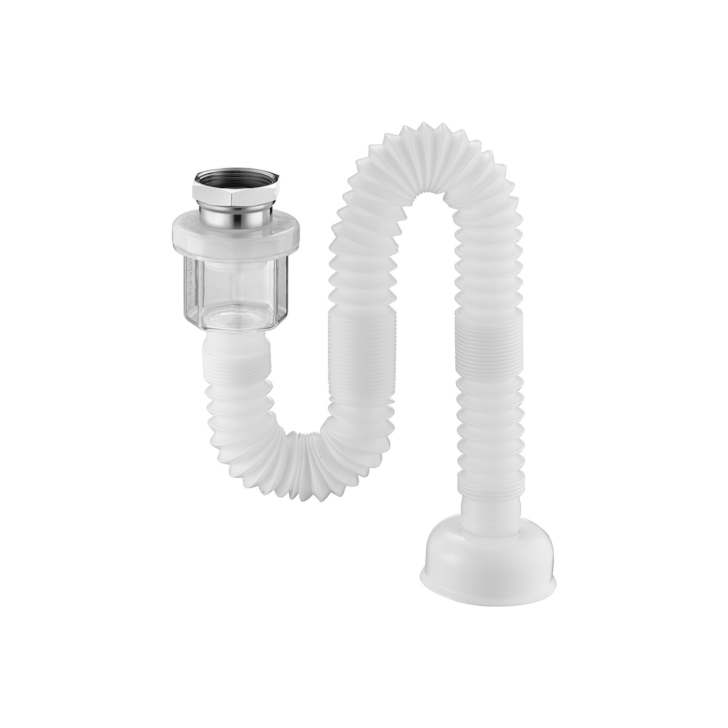 面盆直排防臭下水管（带防臭芯）