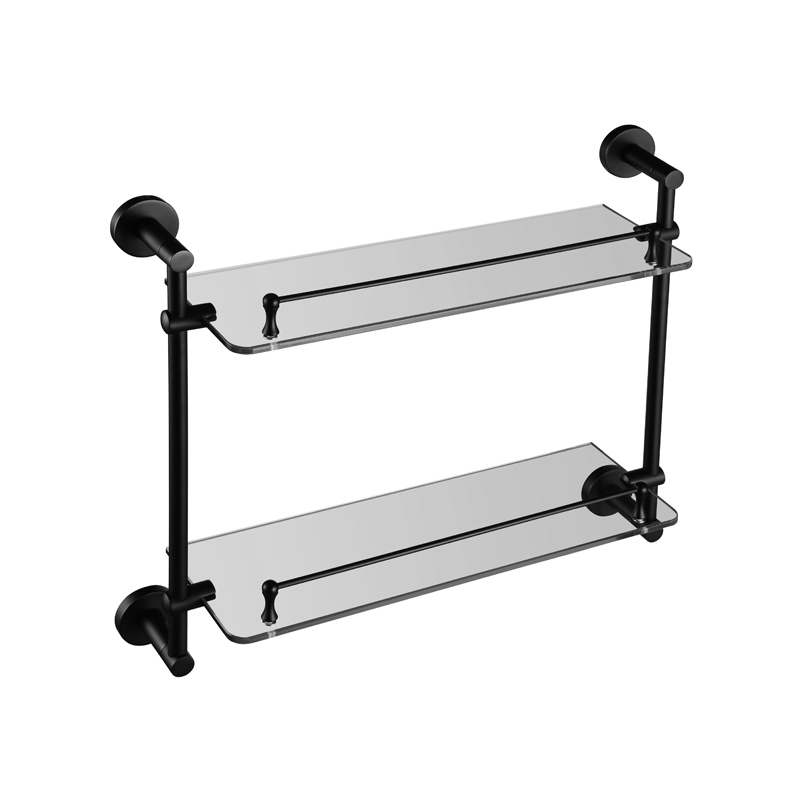 双层玻璃置物架