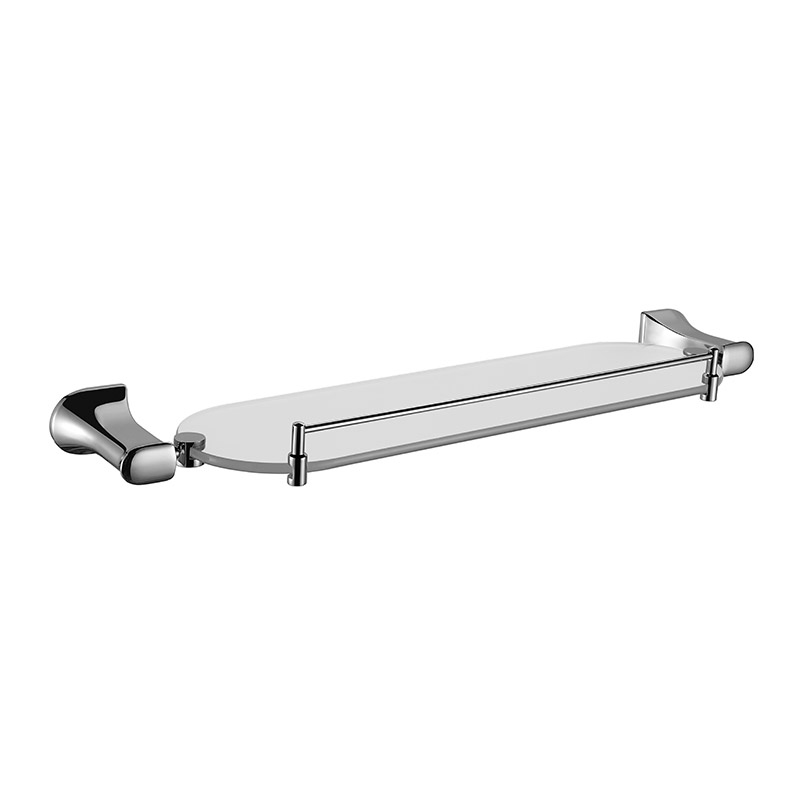 单层玻璃置物架