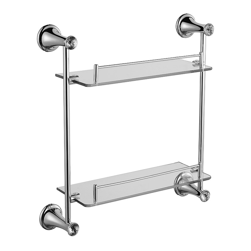 双层玻璃置物架