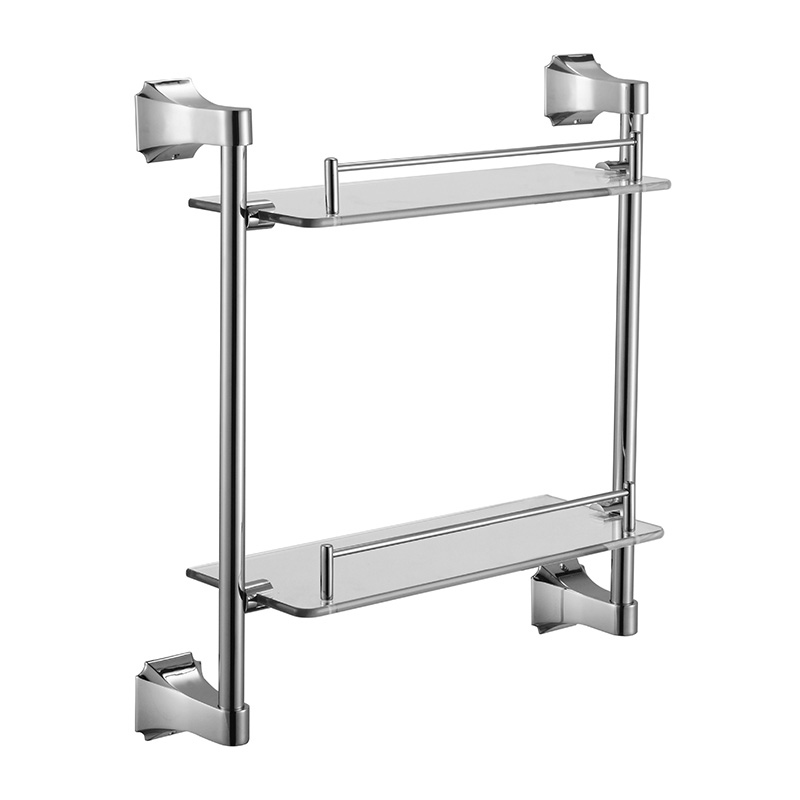 双层玻璃置物架