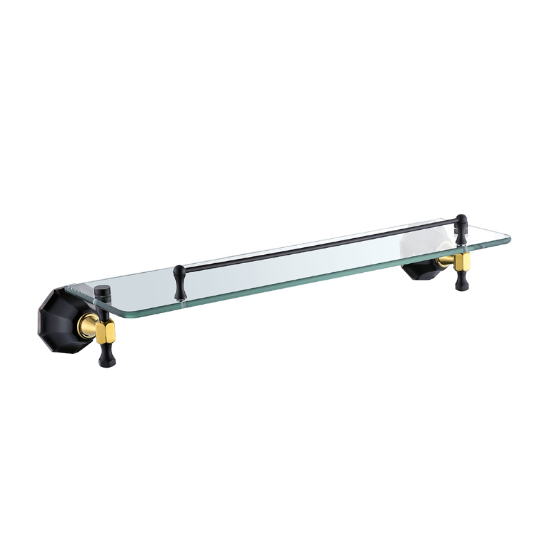 单层玻璃置物架