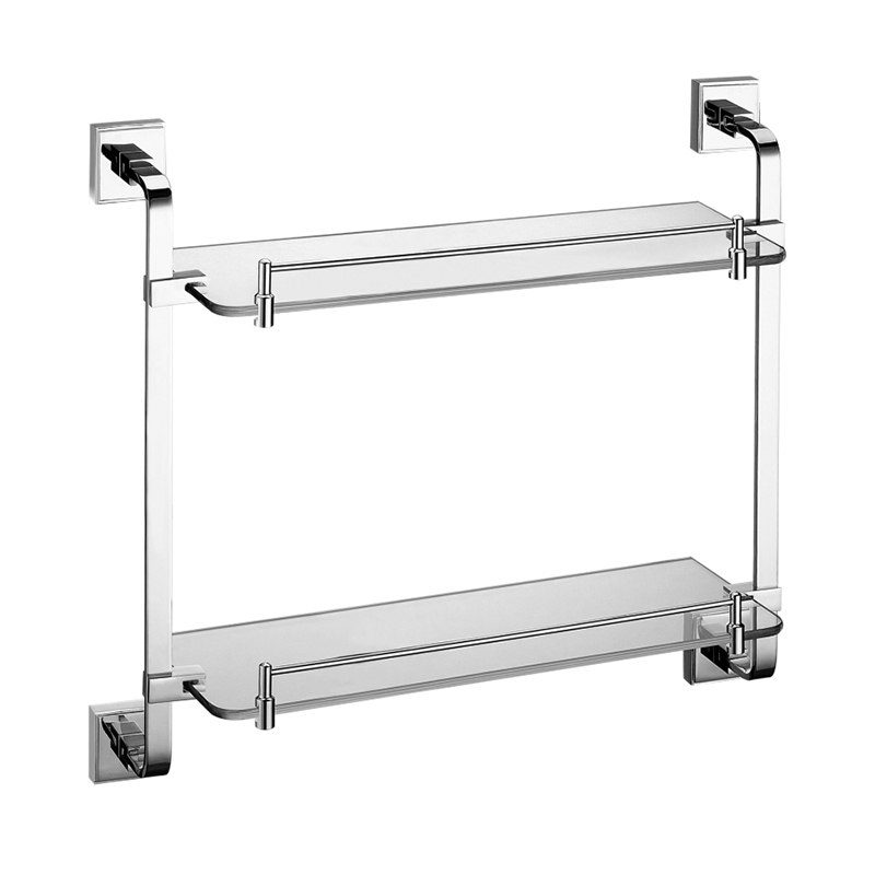 双层玻璃置物架