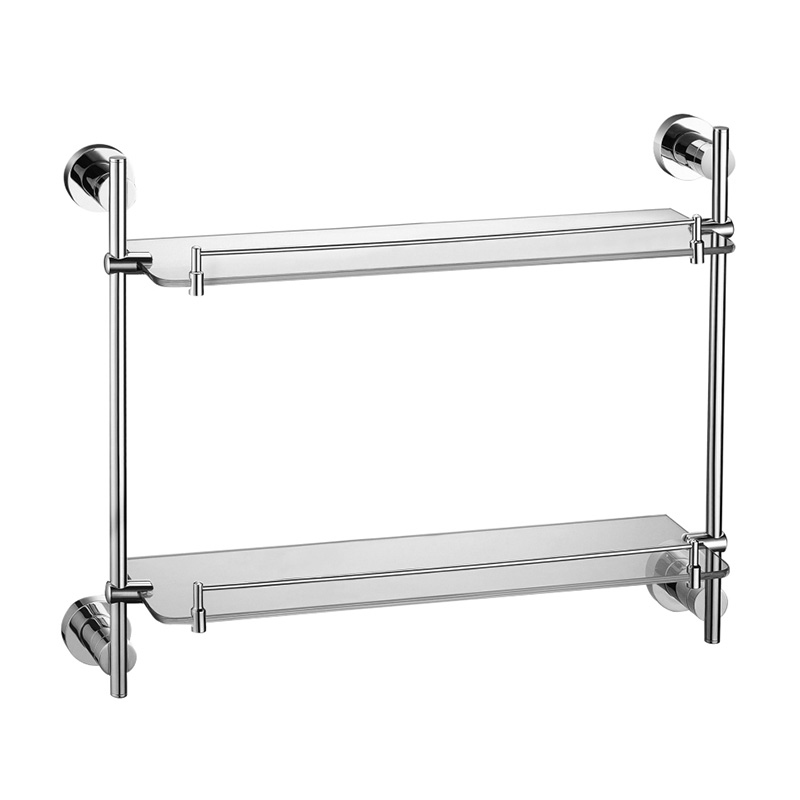 双层玻璃置物架