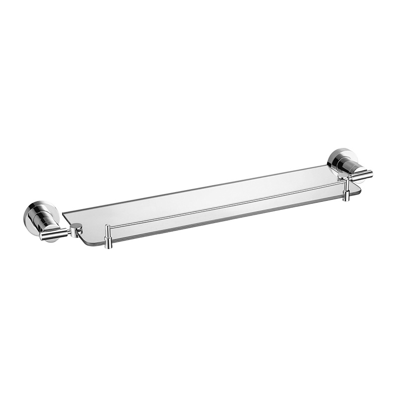 单层玻璃置物架