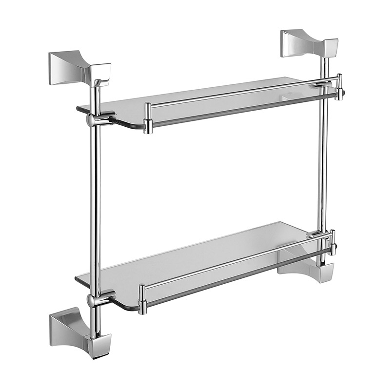 双层玻璃置物架